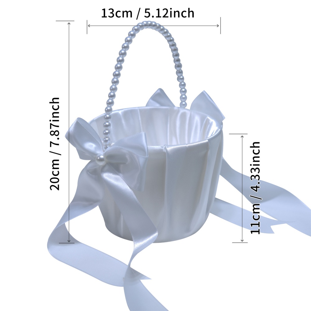 Cestino da damigella in raso b - Gardening Tools Girls recensione e prezzo